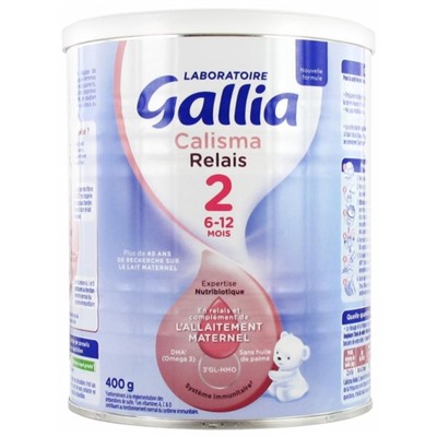 Gallia Calisma Relais 2?me ?ge 6-12 Mois 400 g