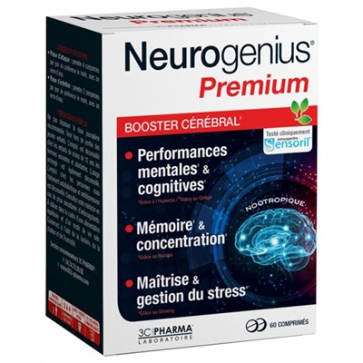3C Pharma Neurogenius Premium 60 Comprim?s