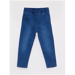Базовые джинсы для девочки на резинке
