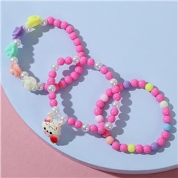 Набор детских браслетов «Выбражулька» трио, зайчик, цветные
