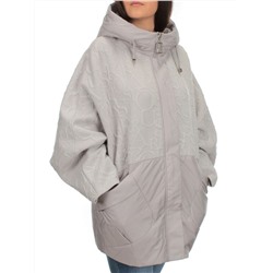 M-6031 GRAY/BEIGE Куртка демисезонная женская (синтепон 100 гр.)