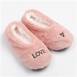 Носки-тапочки женские MINAKU «Love», цвет розовый, размер 36-37 (23 см)