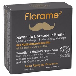 Florame Homme Savon du Baroudeur 5-en-1 Bio 100 g