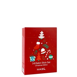 MASIL / НАБОР 3.8 SALON HAIR STICK SET CHRISTMAS EDITION SET (MASK 8мл*10шт / SHAMPOO 8мл*10шт)