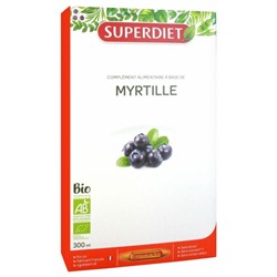 Superdiet Myrtille Bio 20 Ampoules