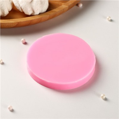 Силиконовый молд «Бисквиты», d=8 см, цвет розовый
