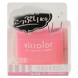 Гелевый ароматизатор воздуха для автомобиля Персик Peach and Kiss Viccolor Diax, Япония, 85 г Акция
