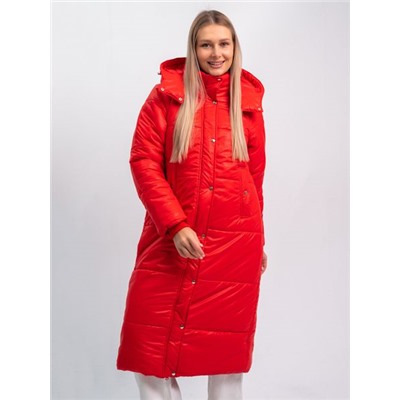 Пальто зимнее "Дейзи" женское красный