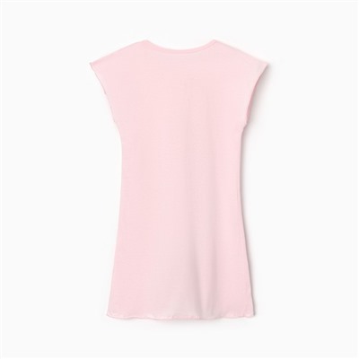 Сорочка для девочки "Зефирка", цвет розовый, рост 122 см