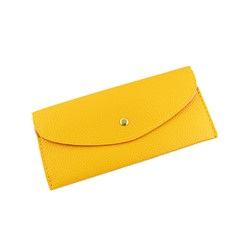 Жёлтая PU сумка конверта