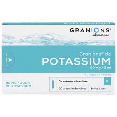 Granions de Potassium 30 Ampoules