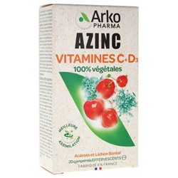 Arkopharma Azinc Vitamines C + D3 20 Comprim?s Effervescents