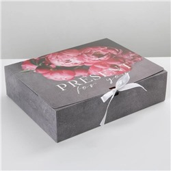 Коробка складная подарочная «Present», 31 х 24.5 х 9 см, БЕЗ ЛЕНТЫ