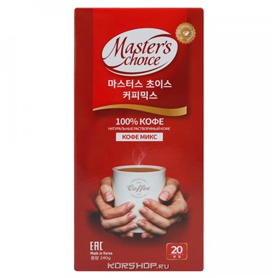 Кофе Микс порционный 3 в 1 Master's Choice, Корея, 240 г (20 пакетиков) Акция