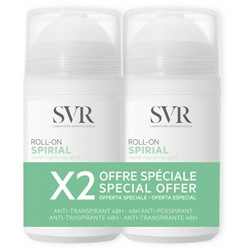 SVR Spirial D?odorant Anti-Transpirant 48H Roll-On Lot de 2 x 50 ml