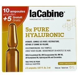 laCabine 5x Pure Hyaluronic 10 Ampoules + 5 Offertes