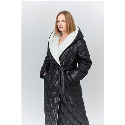 Пальто Chumakova 950 черный/молочный