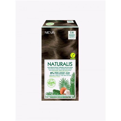Крем-краска для волос Naturalis Vegan № 7.11 Интенсивный пепельно-коричневый , без аммиака