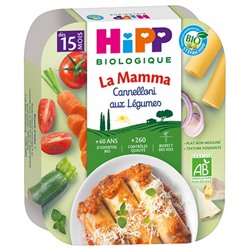 HiPP La Mamma Cannelloni aux L?gumes d?s 15 Mois Bio 250 g