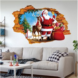 Новогодний стикер декор «Санта»