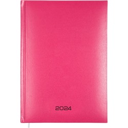 Ежедневник датированный 2024 года, А5, 176 листов, Attomex.Even, обложка бумвинил, ляссе, блок 70 г/м2, розовый