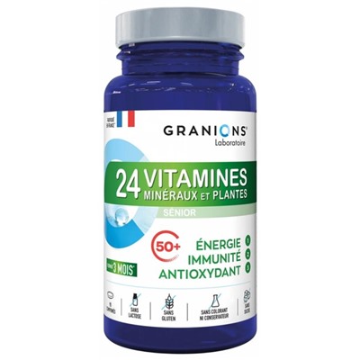 Granions 24 Vitamines Min?raux et Plantes S?nior 90 Comprim?s