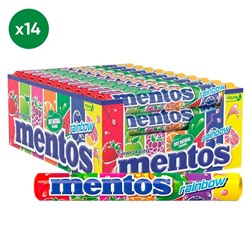 Конфеты жевательные Mentos Roll Rainbow (упаковка 14шт)