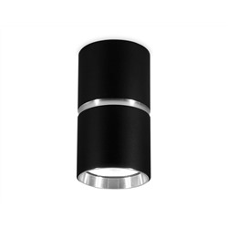 Накладной точечный светильник GU10 TN213116 BK/CH черный/хром GU10 D55*100