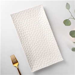 Блюдо керамическое сервировочное «Воздушность», 30,5×17 см, цвет белый
