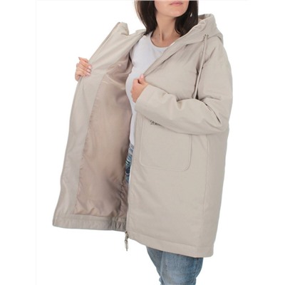 23-112 BEIGE Куртка демисезонная женская (100 гр. синтепон)