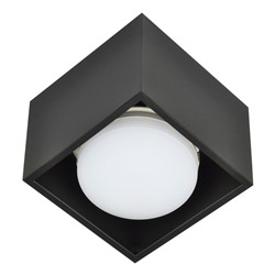 DLC-S609 GX53 BLACK Светильник декоративный накладной, серия Sotto. Без лампы, цоколь GX53. Металл. Черный. TM Fametto