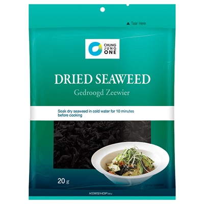 Морская капуста сушеная вакаме "Dried Seaweed (sliced)" Daesang, Корея 20 г (8 порций) Акция