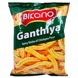 Индийская закуска из нутовой муки Gandhiya Bikano, Индия, 200 г Акция