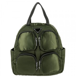 Женская кожаная сумка-рюкзак 8777 GREEN