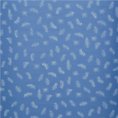 Штора рулонная «Пёрышки», блэкаут, 60×180 см, цвет голубой