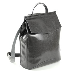 Рюкзак женский кожаный 807 Серый