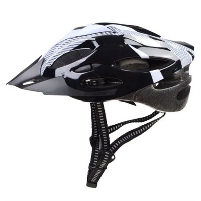 Шлем защитный. 52-61см / Yan-0789BW / уп 24 / черный-белый