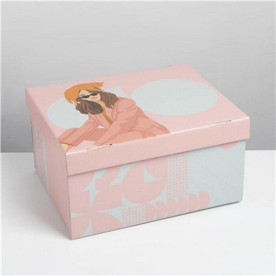Коробка подарочная складная «Girl», 31,2 х 25,6 х 16,1 см