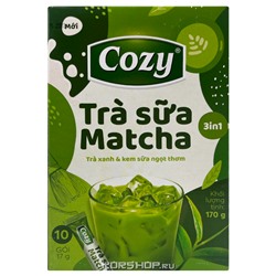 Пудровый чай Матча Латте 3 в 1 (матча+сливки+сахар) Cozy, Вьетнам, 10*17 г Акция