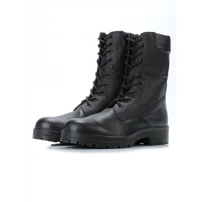 05-9006 BLACK Ботинки зимние мужские (искусственная кожа, искусственный мех)