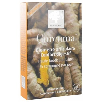 New Nordic Curcuma Bien-?tre Articulaire Confort Digestif 30 Comprim?s