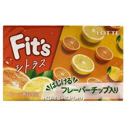 Жевательная резинка с цитрусовым вкусом Fit's Lotte, Япония, 24,6 г Акция