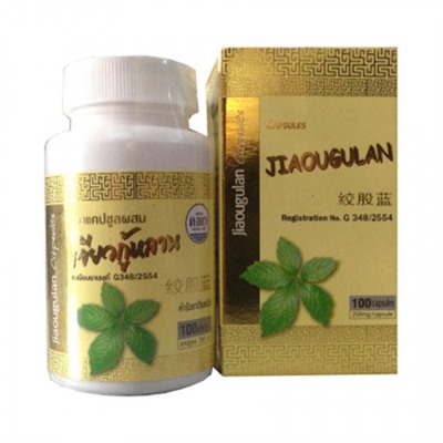 Капсулы долголетия Джиагулан с женьшенем и линчжи (Jiaogulan Capsules Kongkaherb 60 capsules )