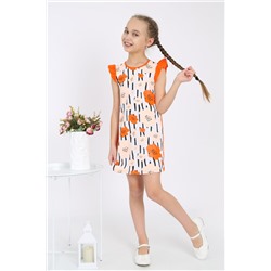 Платье для девочки Аксинья Оранжевый