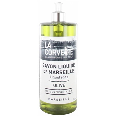 La Corvette Savon Liquide de Marseille Olive 1 L