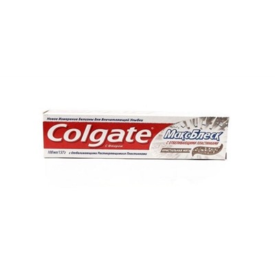 Colgate зубная паста 100мл Макс Блеск с отбеливающими пластинками