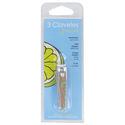3 Claveles Coupe-Ongles avec Lime Fantaisie 6 cm