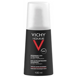 Vichy Homme D?odorant Ultra-Frais 24H Vaporisateur 100 ml