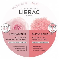 Lierac Duo Hydragenist Masque SOS Hydratant Oxyg?nant 6 ml + Supra Radiance Masque ?clat Double Peeling 6 ml