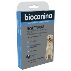 Biocanina Insectifuge Spot-On Moyen et Grand Chien 2 Pipettes de 5 ml